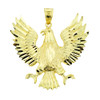 Solid Gold Polish Eagle Pendant