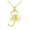 Solid Gold Scorpion Pendant