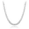 Solid White Gold Men's Cuban Link Chain 10mm