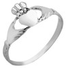 White Gold Claddagh Baby Ring