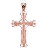 Rose Gold Amulet Christian Cross Pendant Necklace