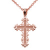 Rose Gold Christian Cross Spirituality Pendant Necklace