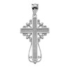 Sterling Silver Latin Filigree Cross Pendant Necklace
