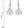 Sterling Silver Polished Lucky Shamrock Earrings