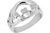 White Gold Claddagh Ring