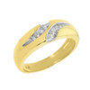 Men's Yellow Gold Diamond Wedding Band