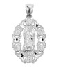 Sterling Silver Our Lady of Guadalupe Charm Pendant