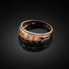 Rose Gold Nugget Wedding Band