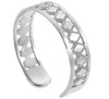 White Gold Puzzle Toe Ring