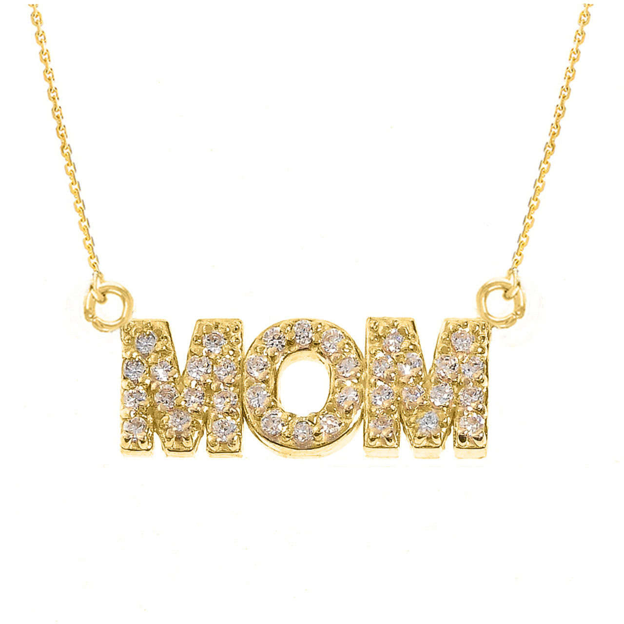 MOM Diamond Pendant Necklace | MDR Atelier | Miss Diamond Ring