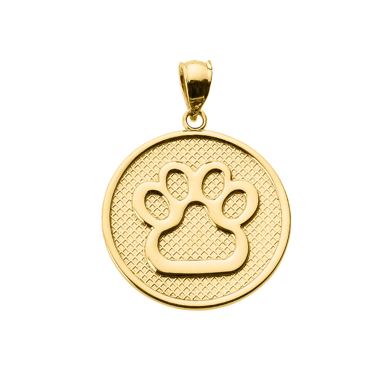 Gold Paw Print Necklace | Gemz By Emz