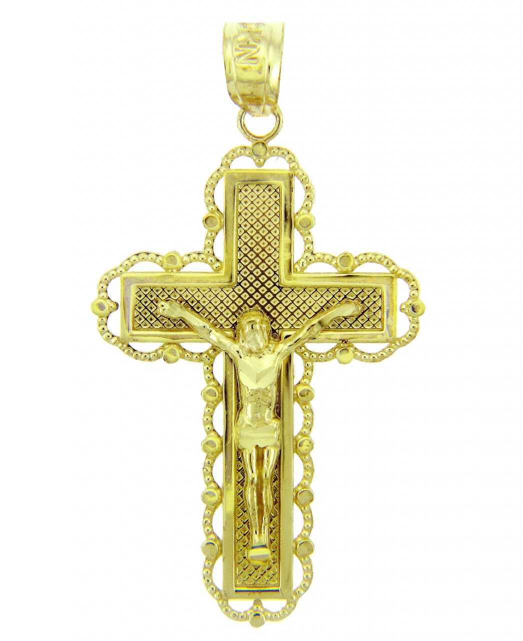 Yellow Gold Crucifix Pendant - The 
