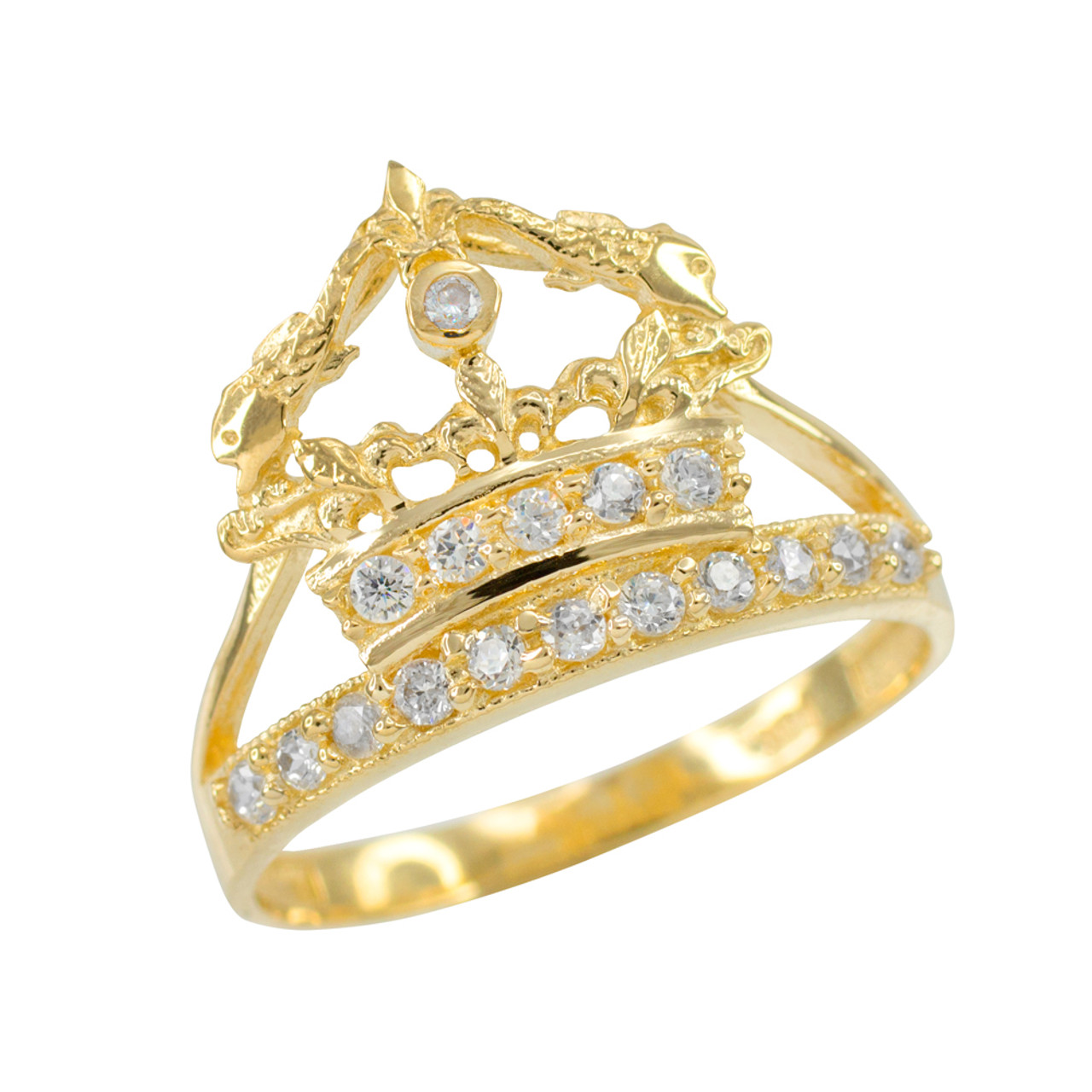 Plain Silver Crown Ring (PS-RDR-530.) | Rananjay Exports