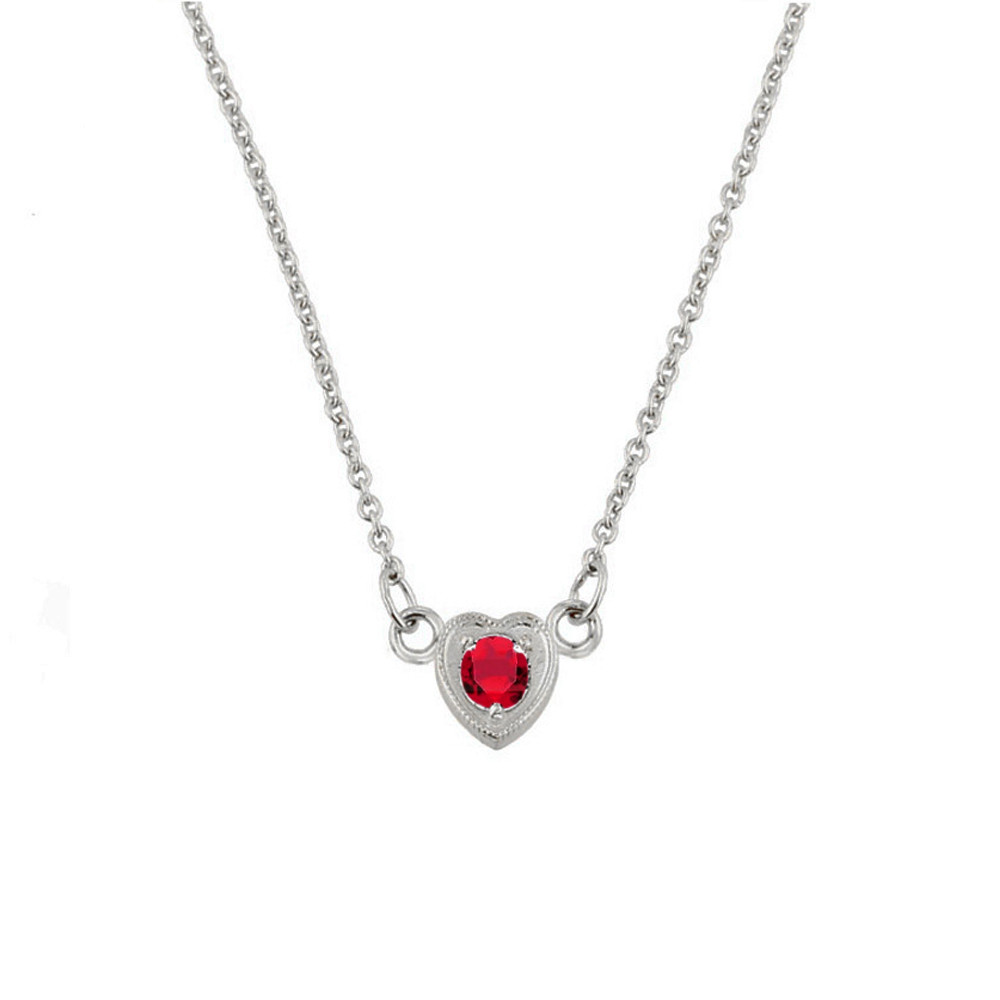 CZ Dainty Heart Necklace
