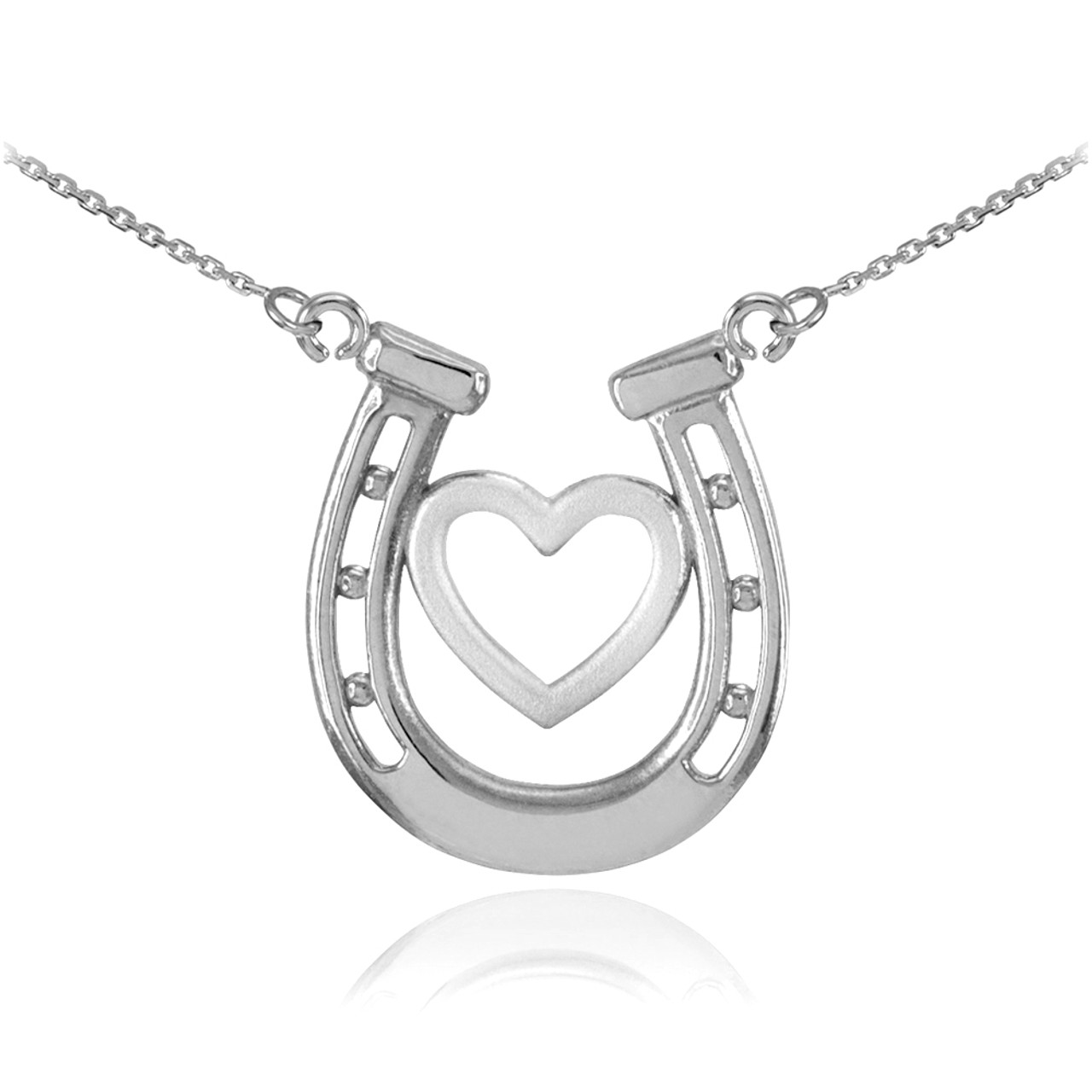 Montana Silversmiths Women's Silver Rodeo Royalty Horseshoe Necklace |  Sheplers