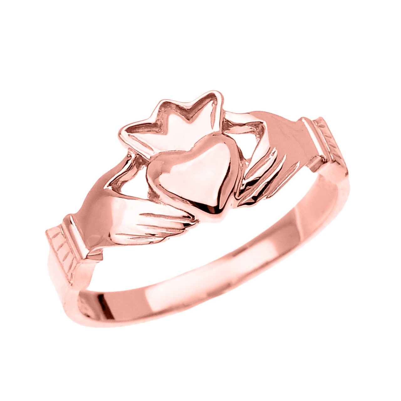GENTS 18CT ROSE GOLD CLADDAGH RING | Claddagh Ring