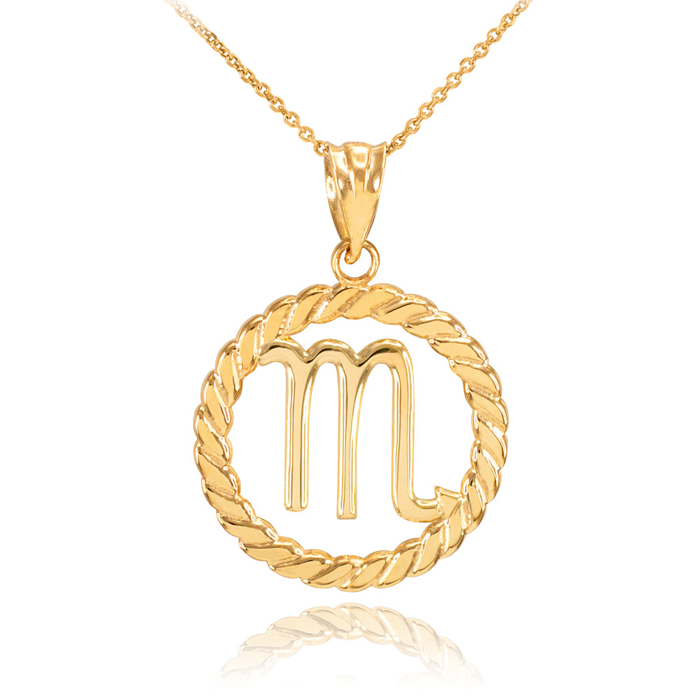 Circle Rope Pendant Necklace