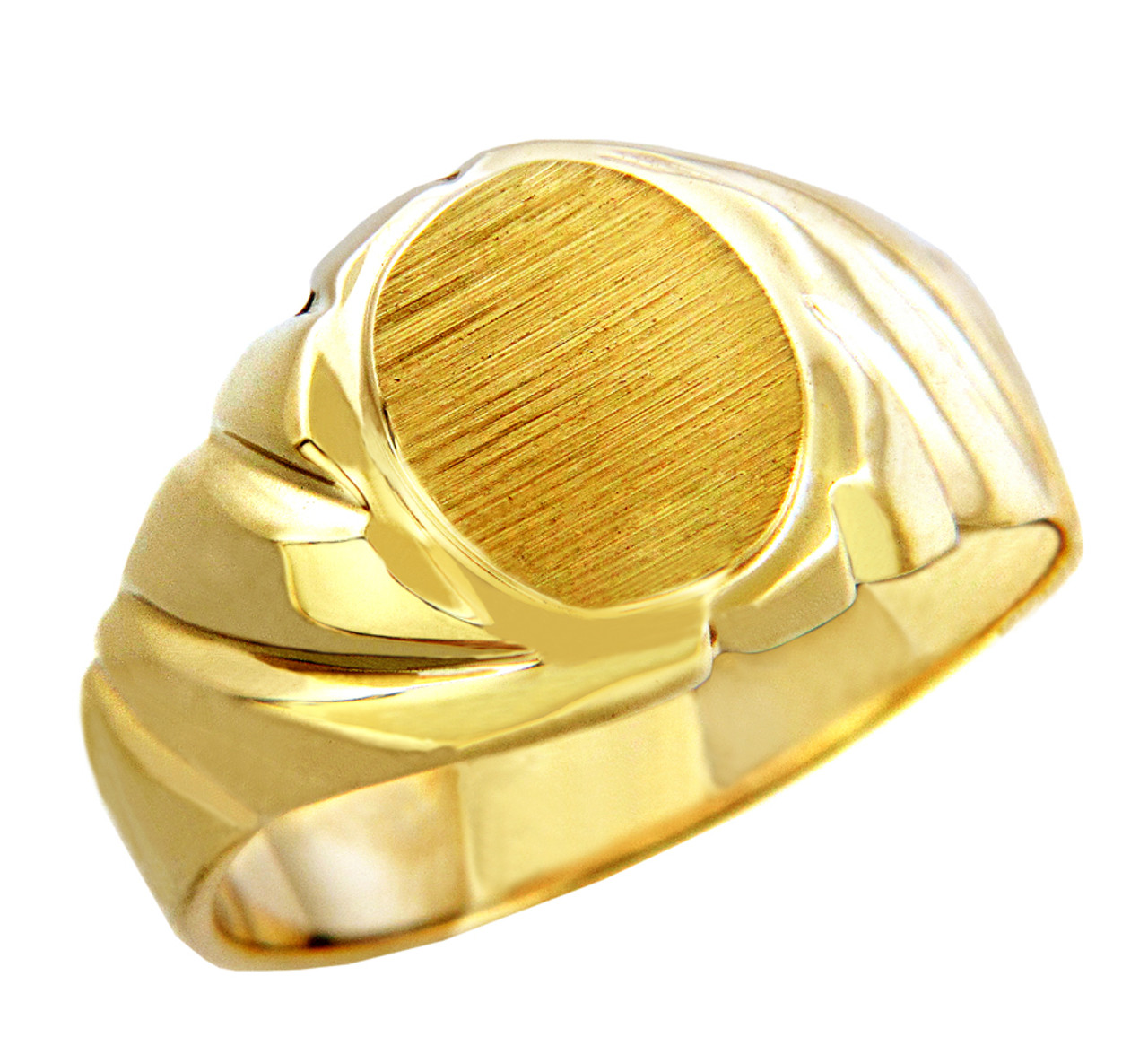 Color Blossom Signet Ring, Yellow Gold, White Gold, Onyx And