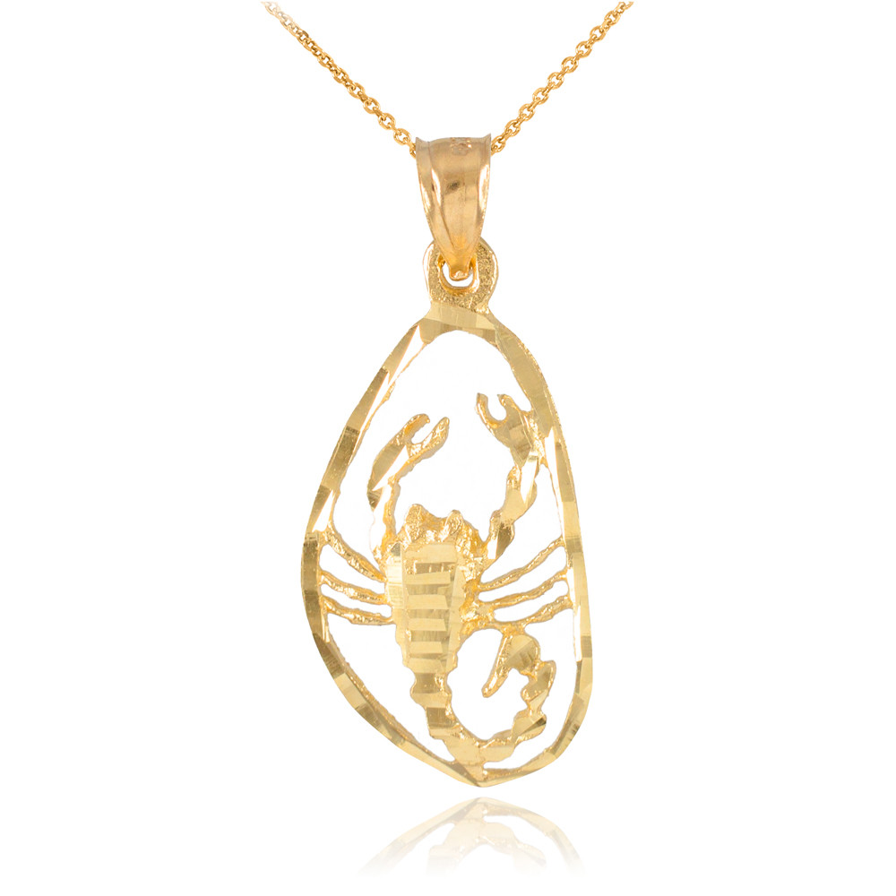 Yellow Gold Stunning Scorpio Zodiac 