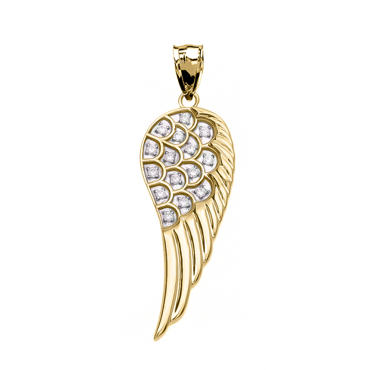 Gold Angel Wing Pendant