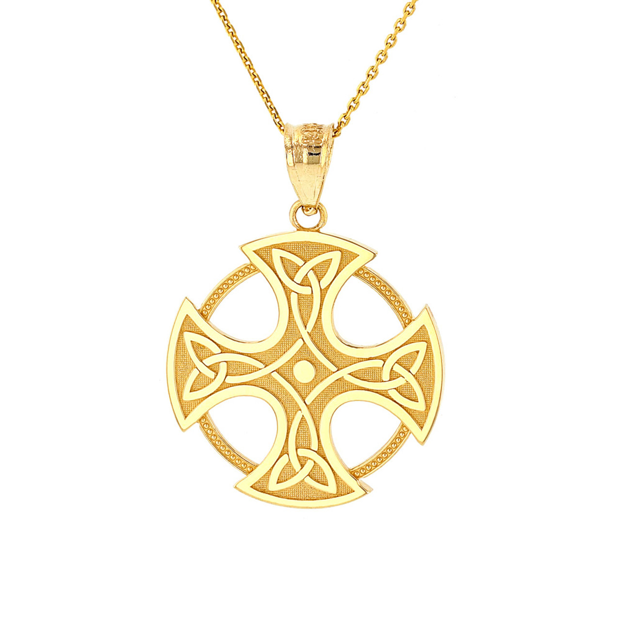 Celtic Knot Necklace Cross Pendant Vintage Jewelry Gifts Men - Temu