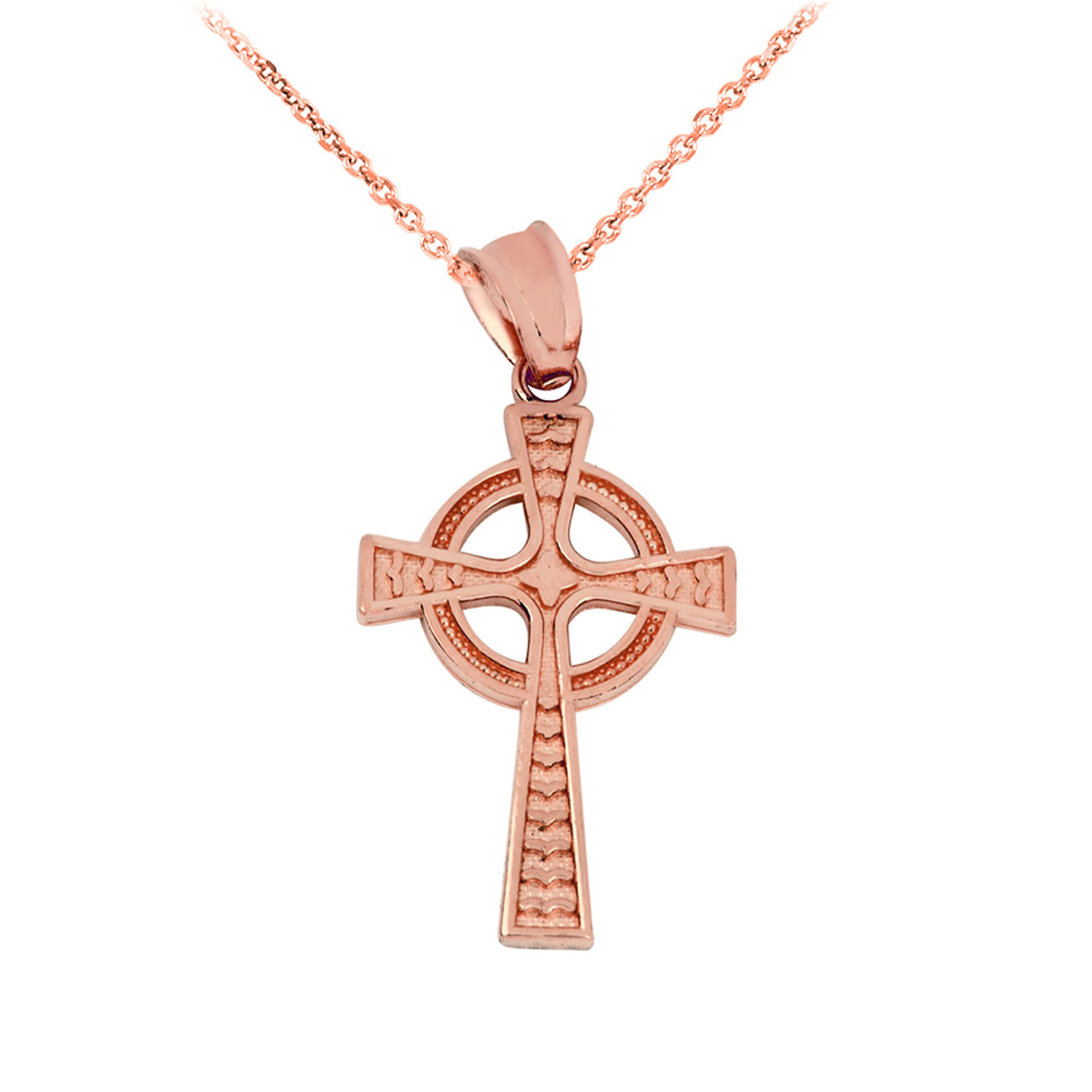 Emmy London Diamond Cross Necklace 1/5 ct tw 10K Rose Gold | Kay