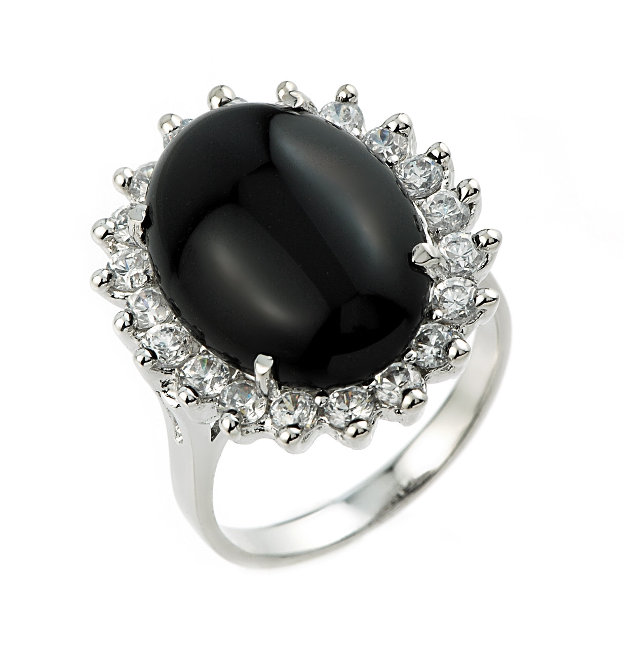 MENS ESTATE WHITE GOLD BLACK ONYX AND DIAMOND RING | eBay