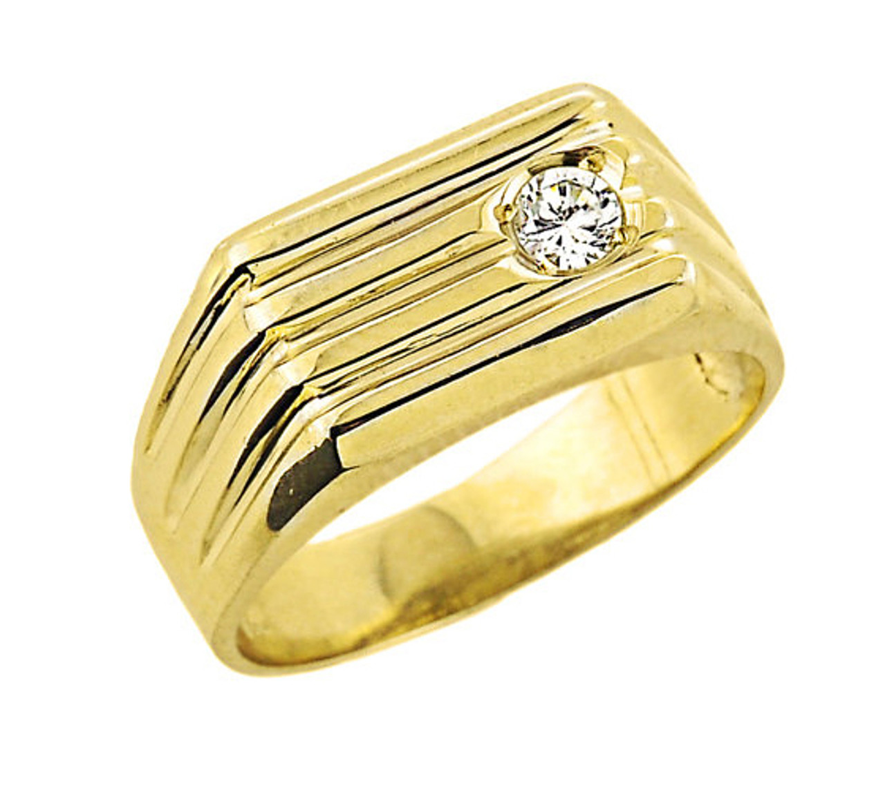 Buy Elegant Two Tone Round Diamond Men's Ring in India