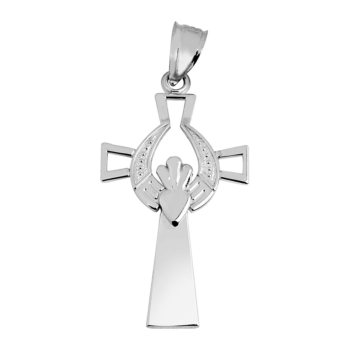 Silver Claddagh Cross