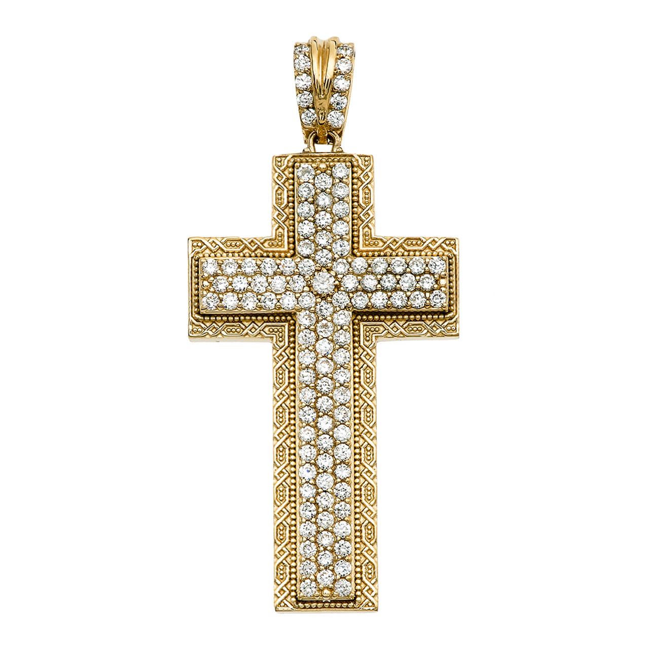 3 carat diamond cross