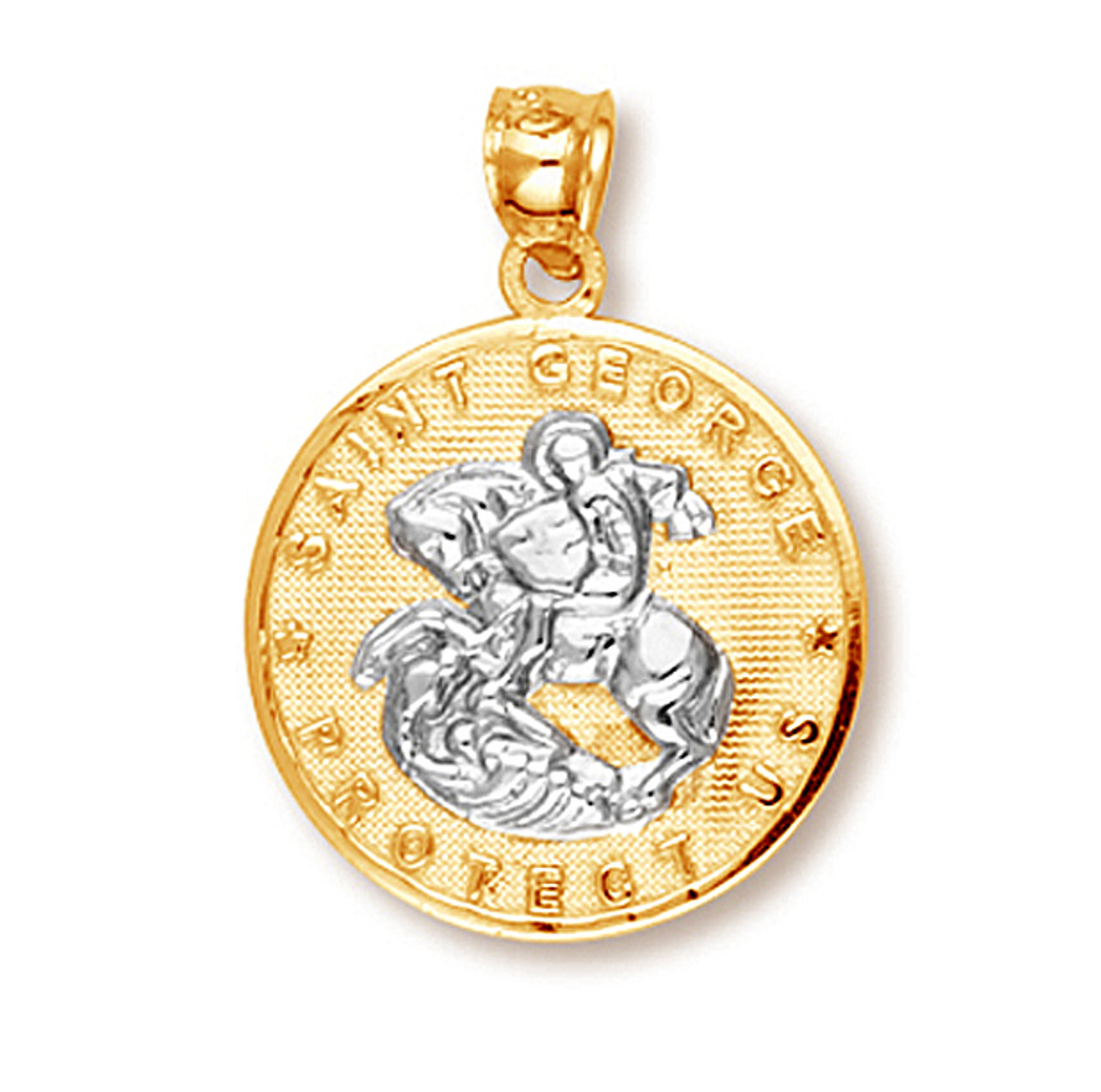 St george necklace gold Clearance