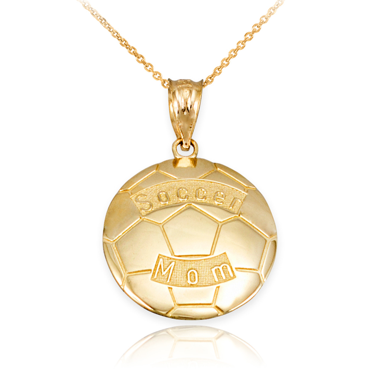 Soccer Ball Pendant 14K Yellow Gold – A Karat Company