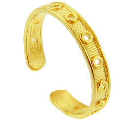 Yellow Gold Circular Toe Ring