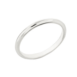 Sterling Silver Classic Thumb Ring 2MM
