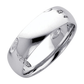 Sterling Silver Classic Thumb Ring 6MM