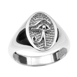 Sterling Silver Eye of Horus Ring