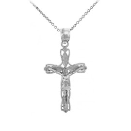 Sterling Silver Crucifix Pendant Necklace- The Forgiveness Crucifix