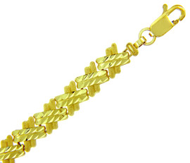 Yellow Gold Bracelet - The Baguette Bracelet