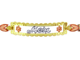 Tri-Color Gold Bracelet - The MOM Diamond Cut Bracelet