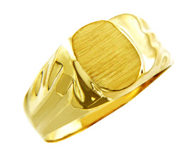 Men's Superior Solid Gold Signet Ring