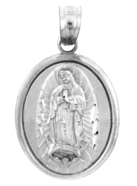 The Blessed Guadalupe Silver Pendant