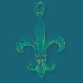 14K Gold Fleur de lis Charmer