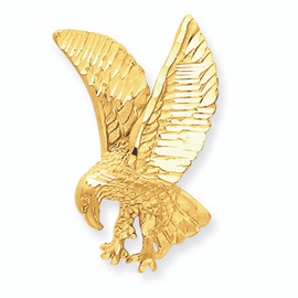 14K Gold  Eagle Charm
