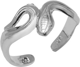 925 Sterling Silver Snake Toe Ring