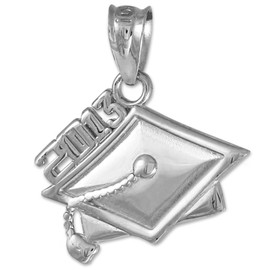 Sterling Silver 2013 Graduation Charm Pendant