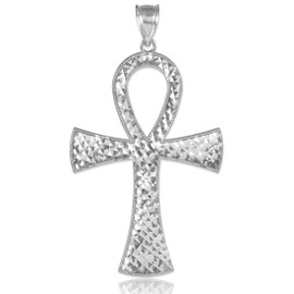 Egyptian Ankh Cross Silver Pendant