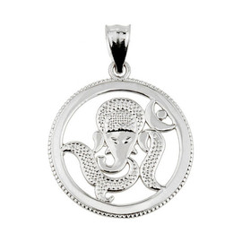Sterling Silver Lord Ganesha Charm Pendant