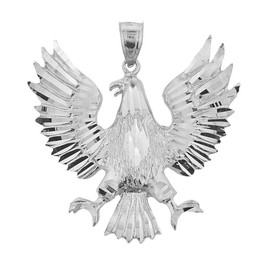 Sterling Silver Polish Eagle Pendant