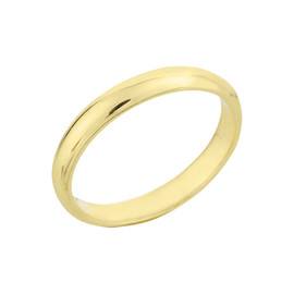 Yellow Gold Classic Wedding Band 3MM