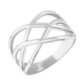 Sterling Silver Celtic Knot Wide Band Women's Ring